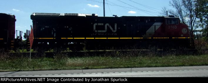 CN 3163, engineer's side view